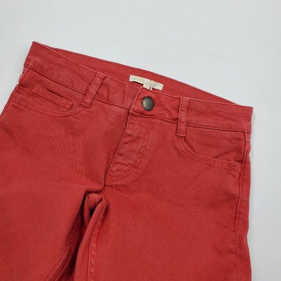 Maje Red Jaw Tomette Skinny Leg in Red Size 26 - Picture 10 of 10